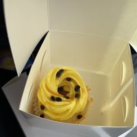 Passionfruit Lemon Pop cupcake at Mister Nice Guy's Bakeshop in Ascot Vale