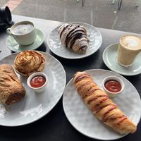 Our breakfast  at Mister Nice Guy's Bakeshop in Ascot Vale