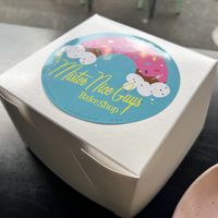 Our takeout box  at Mister Nice Guy's Bakeshop in Ascot Vale