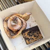 Apple caramel bun and peanut butter brownie  at Mister Nice Guy's Bakeshop in Ascot Vale