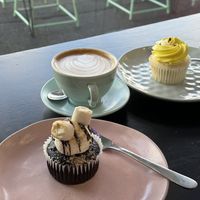 Smores and lemon passionfruit cupcakes   at Mister Nice Guy's Bakeshop in Ascot Vale