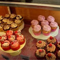 Selection of cupcakes from their food stall  at Mister Nice Guy's Bakeshop in Ascot Vale