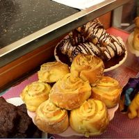 Selection of pastries from their food stall  at Mister Nice Guy's Bakeshop in Ascot Vale