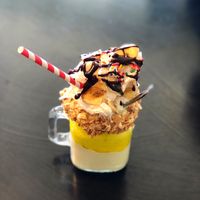 Boo-nana Split Monster shake  at Mister Nice Guy's Bakeshop in Ascot Vale