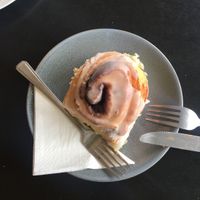 Cinnamon bun at Mister Nice Guy's Bakeshop in Ascot Vale