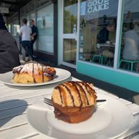 The perfect snickers bronut at Mister Nice Guy's Bakeshop in Ascot Vale