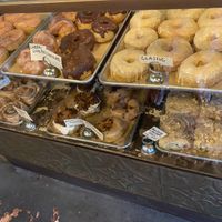 bakery case donuts !!! at Sweet Theory Baking Co. in Jacksonville