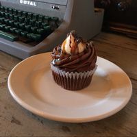 The So Fudgin' Good cupcake  at Sweet Theory Baking Co. in Jacksonville