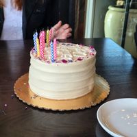 Maple frosting blonde cake with chocolate chips   at Sweet Theory Baking Co. in Jacksonville