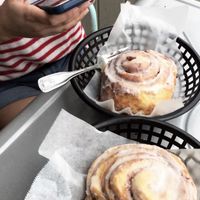 Cinnamon roll! The best! at Sweet Theory Baking Co. in Jacksonville