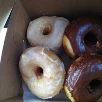 Classic and chocolate yeast donuts at Sweet Theory Baking Co. in Jacksonville