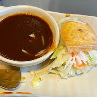 Summer rolls with sauce (possibly hoisin) -  4 for £5  at Yumy Yumy House  in Cromer