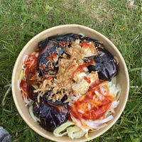 Aubergine and Fermented Beancurd Rice Noodle Salad  at Yumy Yumy House  in Cromer