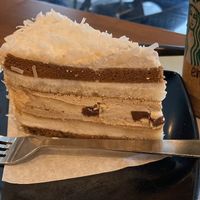Mocha coconut cake. Delicious  at Starbucks in Penang