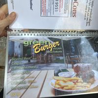 Vegan menu  at Green Hours Jazz Cafe in Bucharest