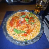 Soy chicken on risotto   at Amente Restaurant & Cocktail bar in Lefkada