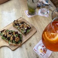 vegan bruschetta (marilyn)  at The Rootz Bar in Valletta