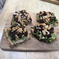 Bruschetta that came with the platter  at The Rootz Bar in Valletta