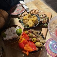 vegan platter  at The Rootz Bar in Valletta