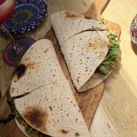 piadine from spring menu  at The Rootz Bar in Valletta