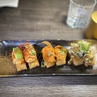 Crispy rice flight #Veganuary at Rice in Manhattan Beach