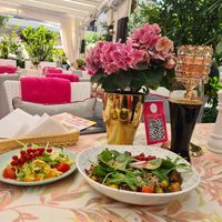 Rice with mushrooms and Surówka salad...simply amazing! at Carmen in Miedzyzdroje