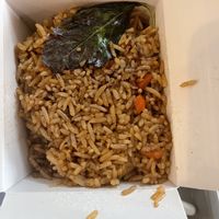 Vegan Thai Basil Fried Rice - felt it was under seasoned and flavourless. Not worth approx $16 (taxes included) 2/5*  at Thai Express in Guelph