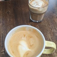 Chai and soy flat white at Stillfood Bistro & Cappuccino Bar in Penticton