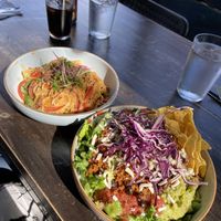 Dan Dan and taco bowl  at Stillfood Bistro & Cappuccino Bar in Penticton