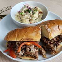 Philly Cheesesteak at Stillfood Bistro & Cappuccino Bar in Penticton