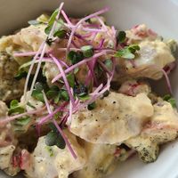 Potato salad side at Stillfood Bistro & Cappuccino Bar in Penticton