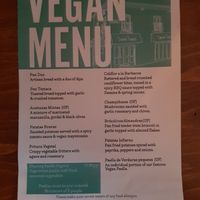 Menu at Tapas Tapas in Liverpool