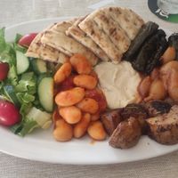 Vegan Meze at Pavlos Steakout Taverna in Corfu