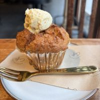 Carrot cake muffin  at Café Morning Box - カフェモーニングボックス in Osaka