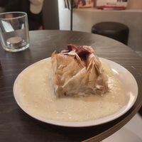 Plum strudel at Poushe in Regensburg