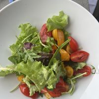 The salad looks like a simple salad but the flavor was incredible. It was so fresh and whatever herbs/seasoning they used made it one of my favorite salads of all time    at Punta Conterie  in Venice