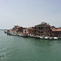 Our lunch view from the restaurant’s terrace    at Punta Conterie  in Venice