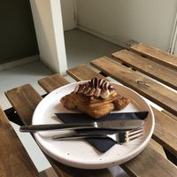 Tiramisu danishcroo  at Crave Coffee & Bakery in Rotterdam