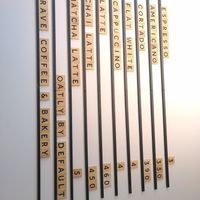 Coffee menu at Crave Coffee & Bakery in Rotterdam