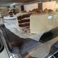 Carrot cake at Crave Coffee & Bakery in Rotterdam