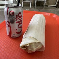 Falafel Wrap and a Diet Coke  at Ali Baba's Middle Eastern Cuisine in Toronto