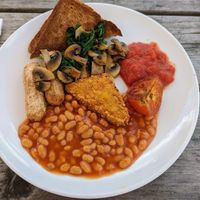 Vegan breakfast at The Ranch Breakfast Bar and Grill in Neath
