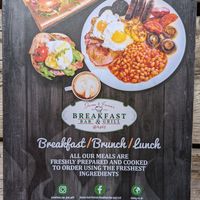 Menu  front at The Ranch Breakfast Bar and Grill in Neath