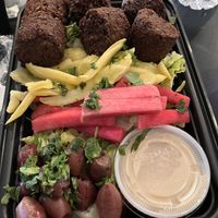 Falafel plate  at Cafe Yafa in Natick