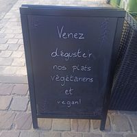 At the entrance at La Vallée du Kashmir in Brussels