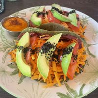  Dosa tacos - a bit heavy on the carrot  at Feelovesophy in Uvita