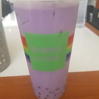 Soya rainbow drop tea at Bubble CiTea in Sunderland