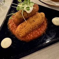 Stuffed squash blossoms    at La Boheme in West Hollywood