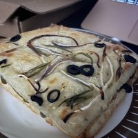 Philly Cheese focaccia  at El Ratón Vegano in Monterrey