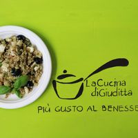 Quinoa with vegetables and blueberry at La Cucina di Giuditta in Genoa